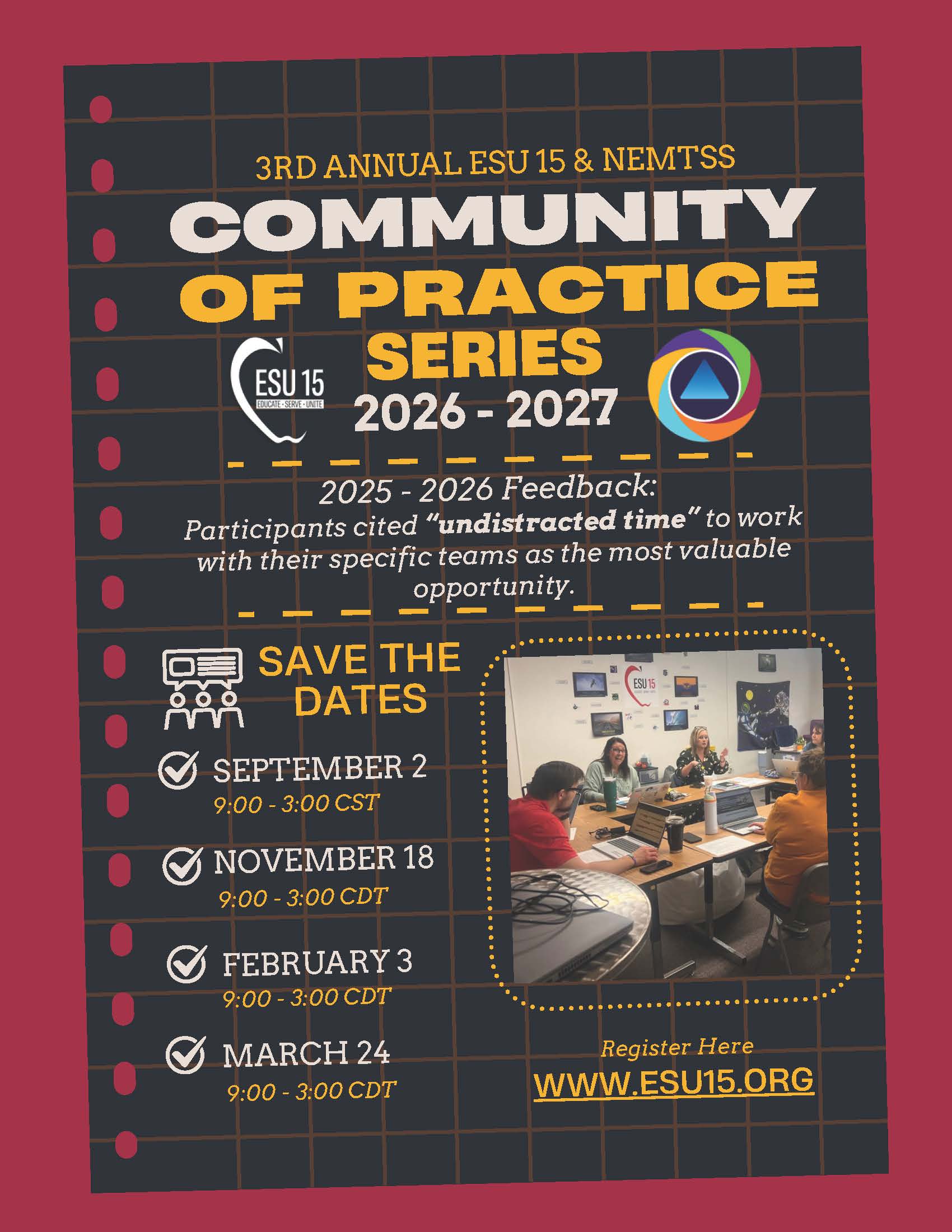 Save the Dates & Registration is open